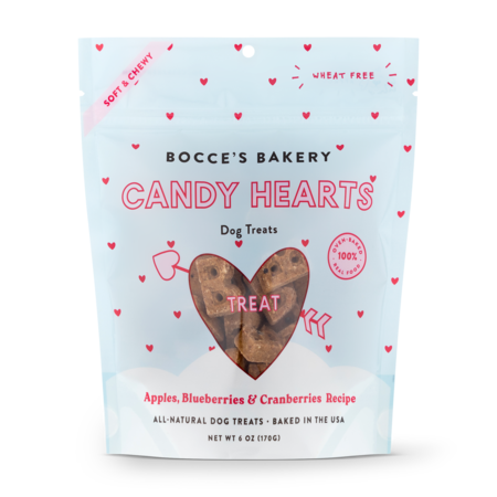 Bocce’s Bakery Valentine Candy Hearts Soft & Chewy Treat, 6oz