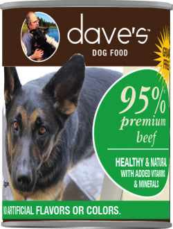 Dave's 95% Premium Beef Canned Dog Food