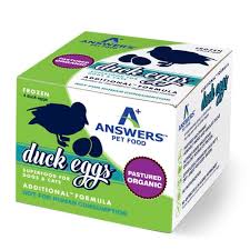 Answers Frozen Organic Raw Duck Eggs, 4 Count