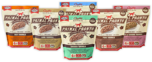 Primal Pronto Raw Dog Food, 4 lb