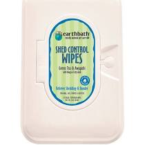 Earthbath Grooming Wipes Shed Control, 72 ct