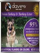Dave's Canned Dog Food, 95% Turkey & Turkey Liver, 13 oz