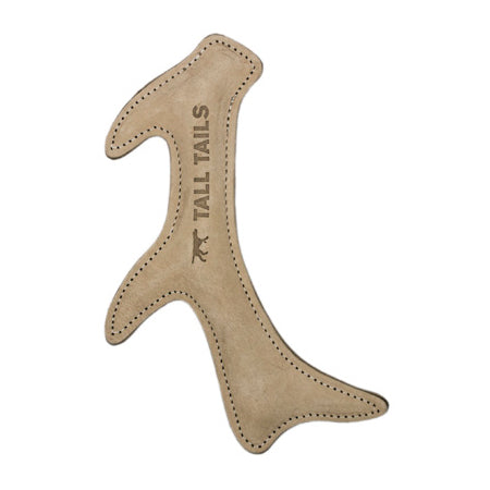 Tall Tails Dog Toy Natural Leather Antler 11"