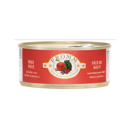 Fromm 4 Star Cat Can Pate' Beef 5.5 oz