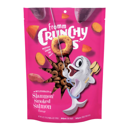 Fromm Crunchy O's Slammon' Smoked Salmon, 6 oz.