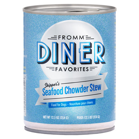 Fromm Dog Can Diner Classics Seafood Chowder Stew 12.5 oz