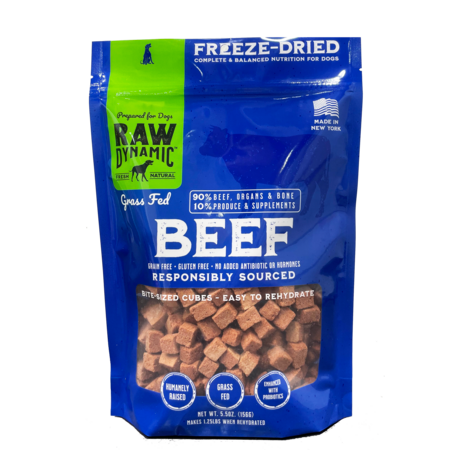 Raw Dynamic FD Dog Food Beef 5.5oz