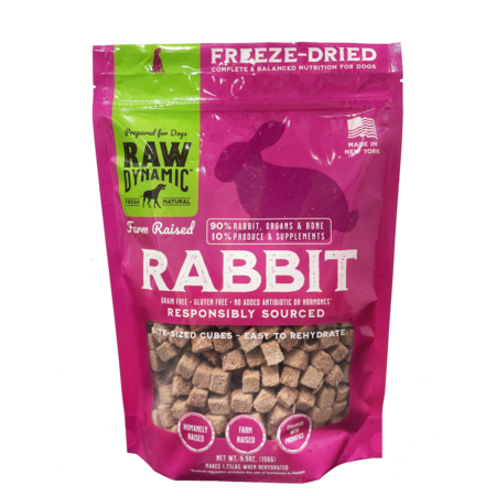 Raw Dynamic FD Dog Food Rabbit 5.5oz