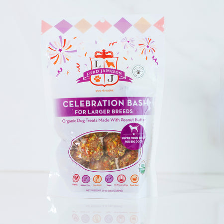 Lord Jameson Dog Treat Organic Large Breed Celebration Bash 10 oz