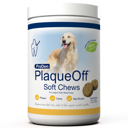 Swedencare Plaqueoff Soft Chews Large Breed 90 Ct