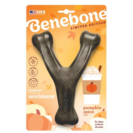 Benebone Wishbone Pumpkin Spice Medium