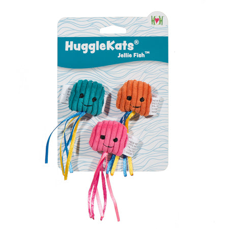 HuggleHounds Cat Toy HuggleKats Jellie Fish