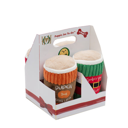 HuggleHounds Holiday Puppie Joe To Go 4 Pk Coffee