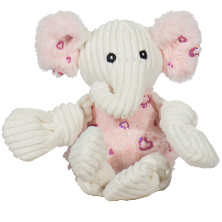 Hugglehounds Dog Toy Valentine Elephant Knottie Small