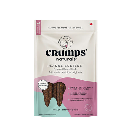 Crumps Dog Plaque Busters with Oyster 7", 8Pk