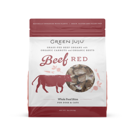 Green Juju Dog Food FD Topper Beef Red 18 oz