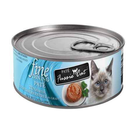 Fussie Cat Can Fine Dining Pate Tuna & Veg 2.82 oz