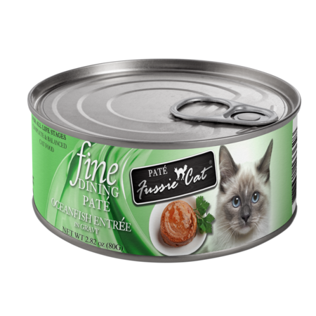 Fussie Cat Can Fine Dining Pate Oceanfish 2.82 oz
