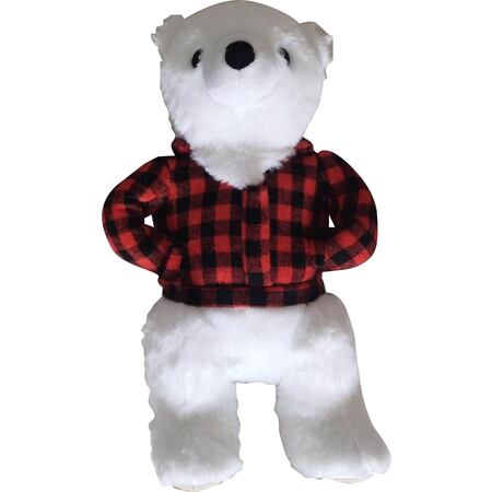 Tall Tails Dog Toy Plush Polar Bear with Jacket 12"