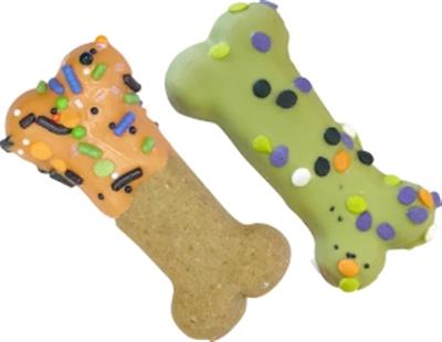 Preppy Puppy Iced Cookie Halloween - Mini Bones