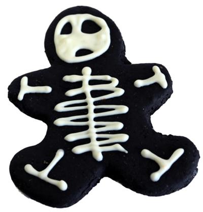 Preppy Puppy Iced Cookie Halloween - Skeleton