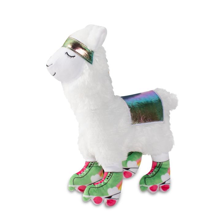 Fringe Llama on Roller Skates Dog Toy