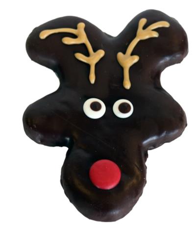 Preppy Puppy Iced Cookie Christmas - Reindeer