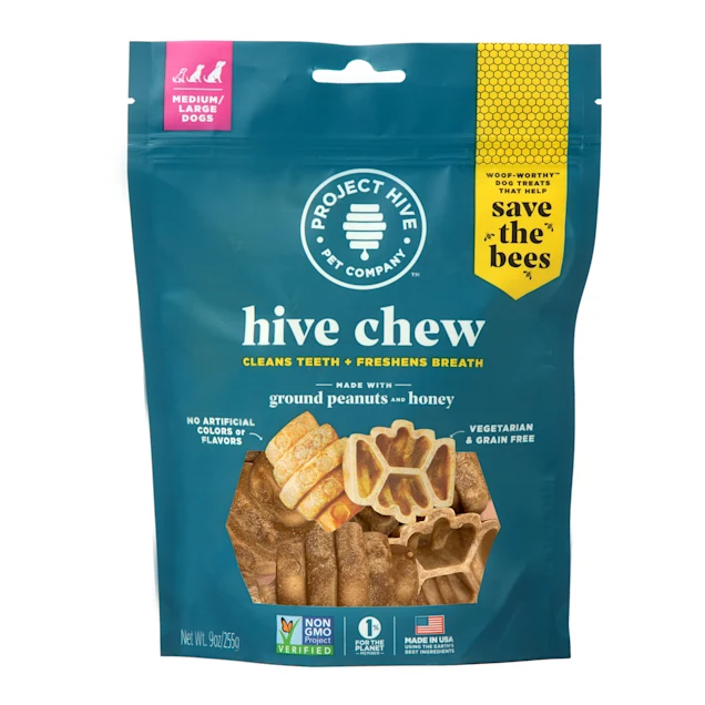 The Project Hive Comb Chew Peanut & Honey, Large