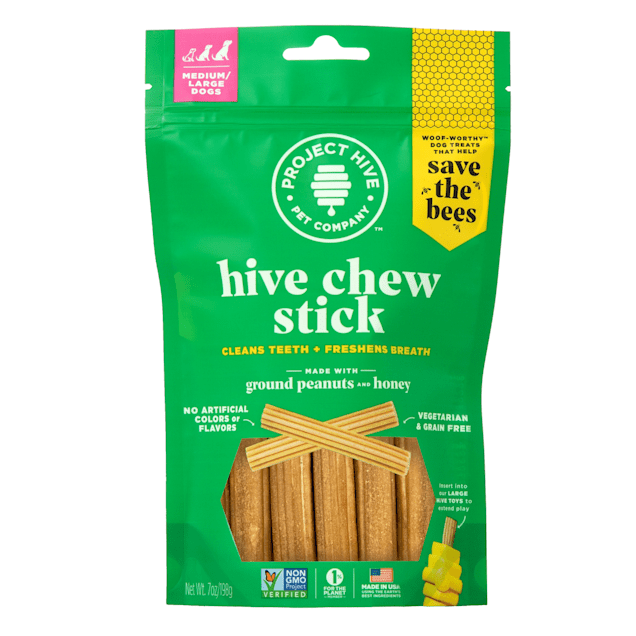 The Project Hive Chew Stick Peanut & Honey, Large