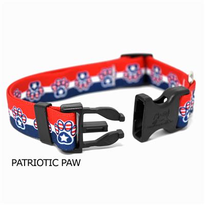 Yellow Dog Design Collar, Patriotic Paw