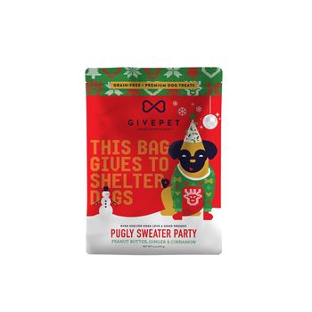 GivePet Pugly Sweater Party Soft & Chewy Treats, 6 oz.