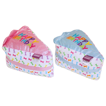 MultiPet Birthday Cake Slice Dog Toy