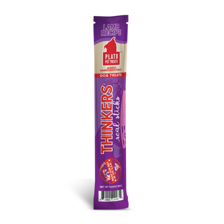 Plato Pet Treats Thinkers Real Sticks, Lamb Recipe single sticks