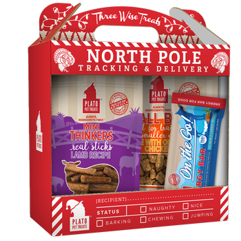 Plato Pet Treats Holiday Box, North Pole