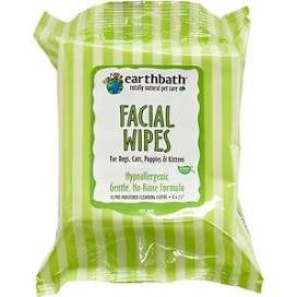 Earthbath Facial Wipes, 25 count