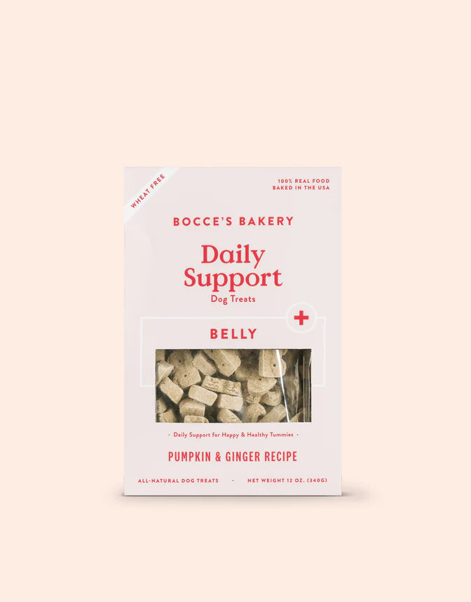 Bocce's Bakery Daily Support Dog Treats, Belly - Pumpkin & Ginger Recipe, 12 oz.