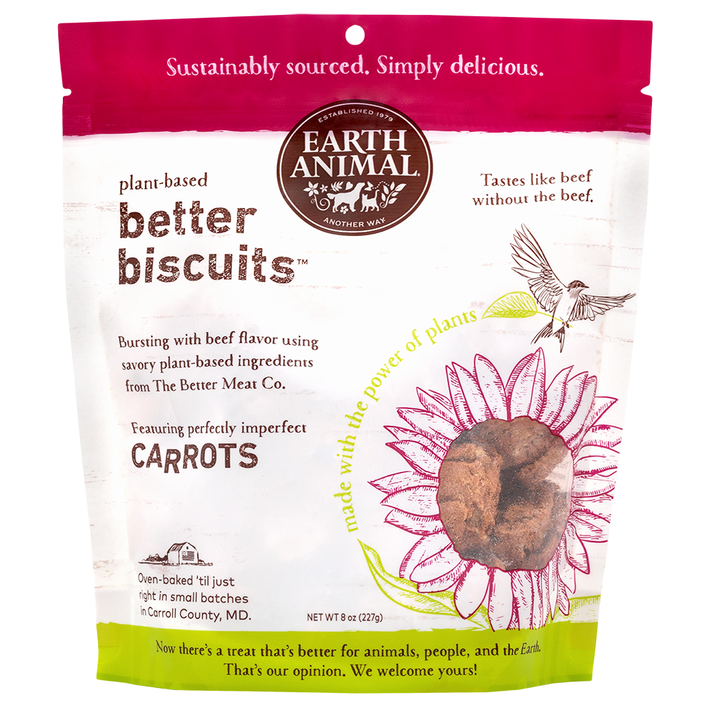 Earth Animal Plant Based Better Biscuits, 8 oz.
