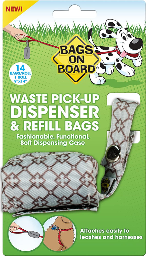Bags on Board Poop Bag Dispenser, 14 Refill Bags
