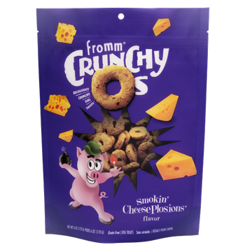 Fromm Crunchy O's Smokin' CheesePlosions Treats, 6 oz