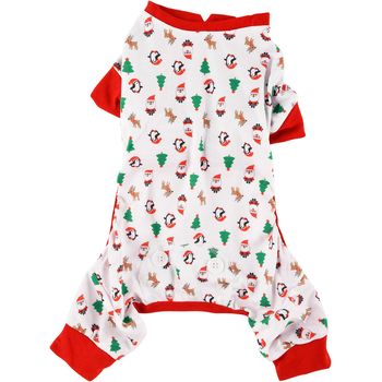 Fashion Pet for the Holidays Pajamas - Jingle Jam, white