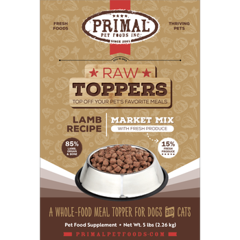 Primal Market Mix Topper Lamb 5 lb
