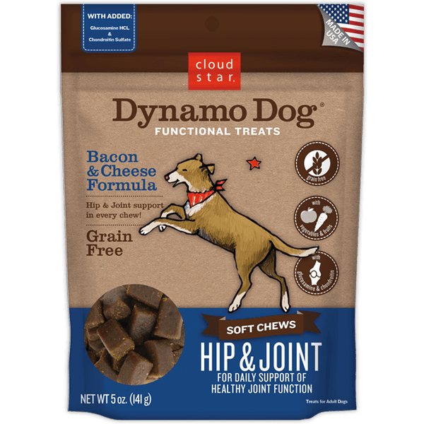Cloud Star Dynamo Dog Hip & Joint Bacon & Cheese  Dog Treats, 14 oz