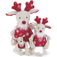 Hugglehounds Holiday Reindeer Knottie, Large
