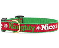 Up Country Naughty & Nice Christmas Collar