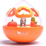 Play Wobble Ball Interactive Treat Toy 2.0-orange