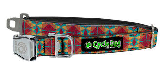 Cycle Dog Collar Kaleidoscope Red/Orange