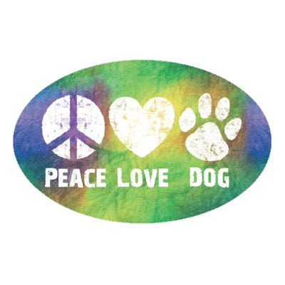 Peace Love Dog Magnet