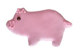 Preppy Puppy Iced Cookie - Pig