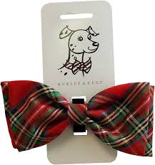 H&K Bow Tie, Red Plaid