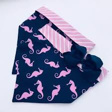 Chloe & Max Bright Pink Seahorse with Bow